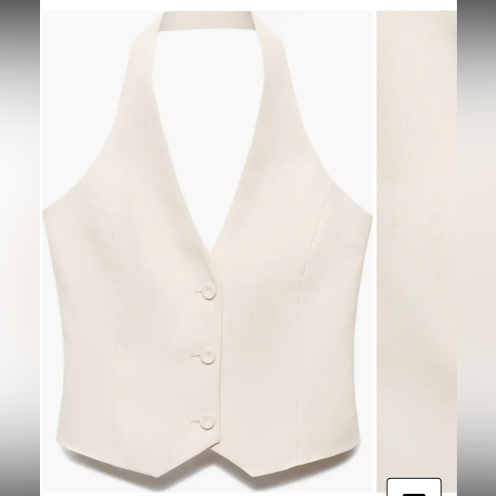 Mango |  Halter Suit Vest